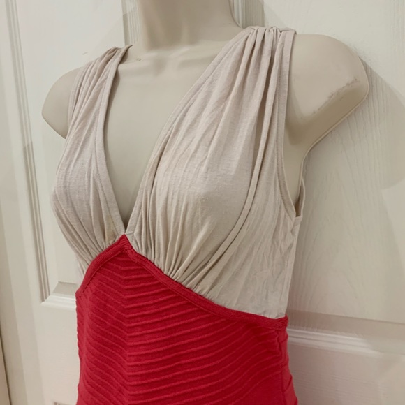Hot Miami styles cream and coral bandage dress - Picture 4 of 6